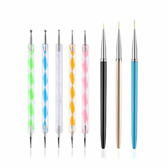 5PCS Dotting Pens and Nail Brushes